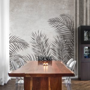 Palms im Esszimmer - Palmen Tapeten Muster Design Wallcovering